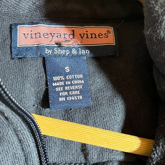 Vineyard‎ Vines Classic Shep Shirt Pullover Mens Small Blue Quarter Zip Preppy - Picture 9 of 12